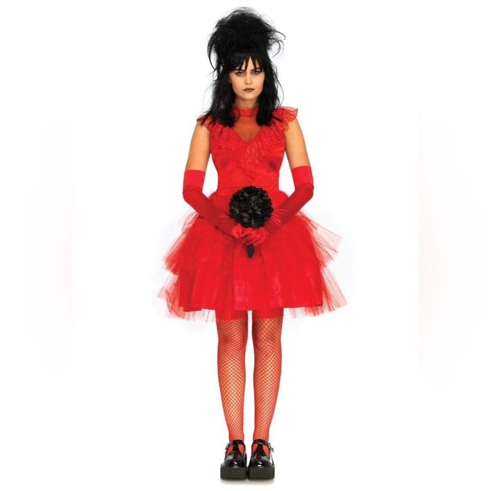 Leg Avenue Beetle Bride Costume Lydia Deetz Halloween Costume Size Large